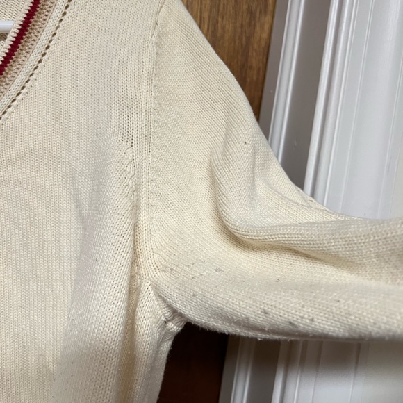 ◽️TOMMY HILFIGER: Women’s XL, cream long sleeve flowy arm sweater w/opening◽️ - Picture 6 of 14